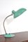 Vintage Bauhaus Desk Lamp in Turquoise, 1950s 6