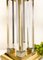 Vintage Brass and Glass Column Table Lamp, 1970s 7