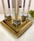Vintage Brass and Glass Column Table Lamp, 1970s 6