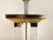 Vintage Brass and Glass Column Table Lamp, 1970s 8