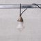 Small Mid-Century Opaque Glass and Brass Pendant Light 1