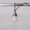 Small Mid-Century Opaque Glass and Brass Pendant Light, Image 1