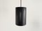 Danish Black Cylinder Pendant Lamps by Eila & John Meiling for Louis Poulsen, 1967, Set of 3 7
