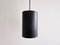 Danish Black Cylinder Pendant Lamps by Eila & John Meiling for Louis Poulsen, 1967, Set of 3 3