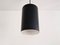 Danish Black Cylinder Pendant Lamps by Eila & John Meiling for Louis Poulsen, 1967, Set of 3 10