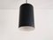 Danish Black Cylinder Pendant Lamps by Eila & John Meiling for Louis Poulsen, 1967, Set of 3, Image 10