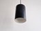 Danish Black Cylinder Pendant Lamps by Eila & John Meiling for Louis Poulsen, 1967, Set of 3 8