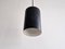 Danish Black Cylinder Pendant Lamps by Eila & John Meiling for Louis Poulsen, 1967, Set of 3, Image 8