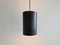 Danish Black Cylinder Pendant Lamps by Eila & John Meiling for Louis Poulsen, 1967, Set of 3 4