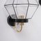 Mid-Century Glass and Brass Wall Lights, Set of 2, Image 8