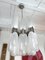 Italian Metal Torpedo Chandelier in Murano Glass by Carlo Nason for Mazzega, 1970s, Image 4