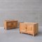 Mid-Century Danish Bedside Tables in Oak by Henning Kjaernulf, Set of 2 1