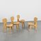 3221 Chairs by Jenzo Sakakura for Tendo Mokko, 1980s, Set of 4 1
