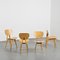 3221 Chairs by Jenzo Sakakura for Tendo Mokko, 1980s, Set of 4, Image 8