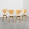 3221 Chairs by Jenzo Sakakura for Tendo Mokko, 1980s, Set of 4 9