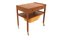 Scandinavian Worktable in Teak and Rattan, Sweden, 1960s 7