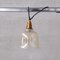 Mid-Century Brass and Glass Bell Pendant 1