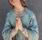 Antique Patinated Plaster Statue of Praying Woman 8