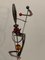 Unknown Artist, Futuristic Juggler Sculpture, Wrought Iron and Colored Resin, Image 5