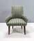Italienische Vintage Stühle aus grünem Stoff & Buche, 1960er, 2er Set 7