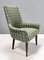 Italienische Vintage Stühle aus grünem Stoff & Buche, 1960er, 2er Set 8