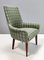 Vintage Italian Green Fabric and Beech Chairs, 1960s, Set of 2, Image 8