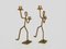 Dancing Man Candleholders in Welded Metal Rod, 1970s, Set of 2 6