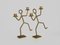 Portacandele Dancing Man in tondino di metallo saldato, anni '70, set di 2, Immagine 5