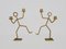 Portacandele Dancing Man in tondino di metallo saldato, anni '70, set di 2, Immagine 1
