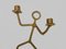 Dancing Man Candleholders in Welded Metal Rod, 1970s, Set of 2, Image 4