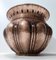 Runde Vintage Vase aus geprägtem Kupfer von Egidio Casagrande, 1950er 1