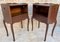 French Louis XV Style Walnut Nightstands, 1960s, Set of 2 5