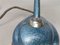Ventilador de aire eléctrico estilo Art Déco de hierro azul metálico, 1959, Imagen 10
