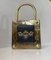 Vintage Padlock Key Box in Patinated Brass, 1980s, Image 8