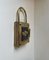 Vintage Padlock Key Box in Patinated Brass, 1980s 2