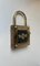 Vintage Padlock Key Box in Patinated Brass, 1980s, Image 3