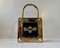 Vintage Padlock Key Box in Patinated Brass, 1980s, Image 1