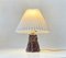 Lampe de Bureau Tronc d'Arbre Vintage en Céramique Vernie, 1970s 2