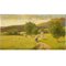 Silvio Poma, Paesaggio di montagna con sentiero, 1800, Olio su tavola, Con cornice, Immagine 4