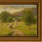 Silvio Poma, Paesaggio di montagna con sentiero, 1800, Olio su tavola, Con cornice, Immagine 2