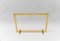 Mid-Centutry Modern Fireplace Screen in Gold and Glass, 1970s 1