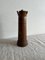 Vintage Turned Wooden Pepper Mill Grinder, 1950s, Image 4