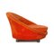 Bretz Sessel aus orangefarbenem Stoff 9