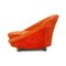 Bretz Sessel aus orangefarbenem Stoff 11