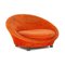 Bretz Sessel aus orangefarbenem Stoff 1