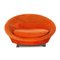 Bretz Sessel aus orangefarbenem Stoff 8