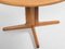 Mid-Century Danish Round Extendable Dining Table in Oak attributed to Skovby, 1960s, Image 4