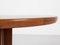 Mid-Century Danish Round Teak Dining Table with 2 Extensions attributed to Johannes Andersen, 1960s, Image 11