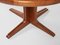 Mid-Century Danish Round Teak Dining Table with 2 Extensions attributed to Johannes Andersen, 1960s, Image 10