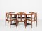 Mid-Century Danish Round Teak Dining Table with 2 Extensions attributed to Johannes Andersen, 1960s, Image 2